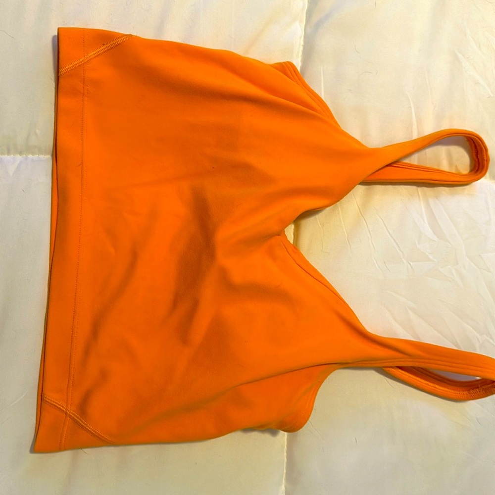 Lululemon align tank orange soda size 2